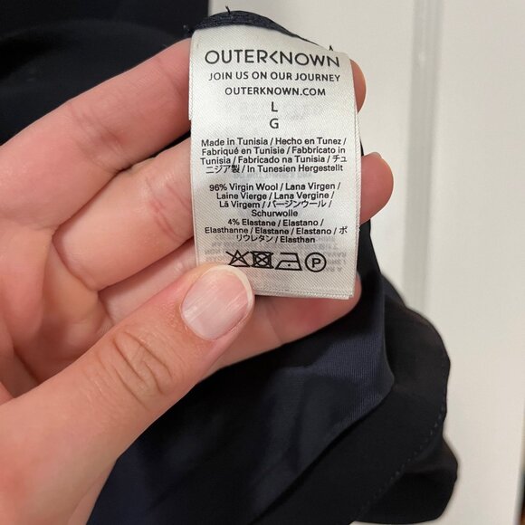 Outerknown Parker Vest in Dark Navy - Picture 5 of 9